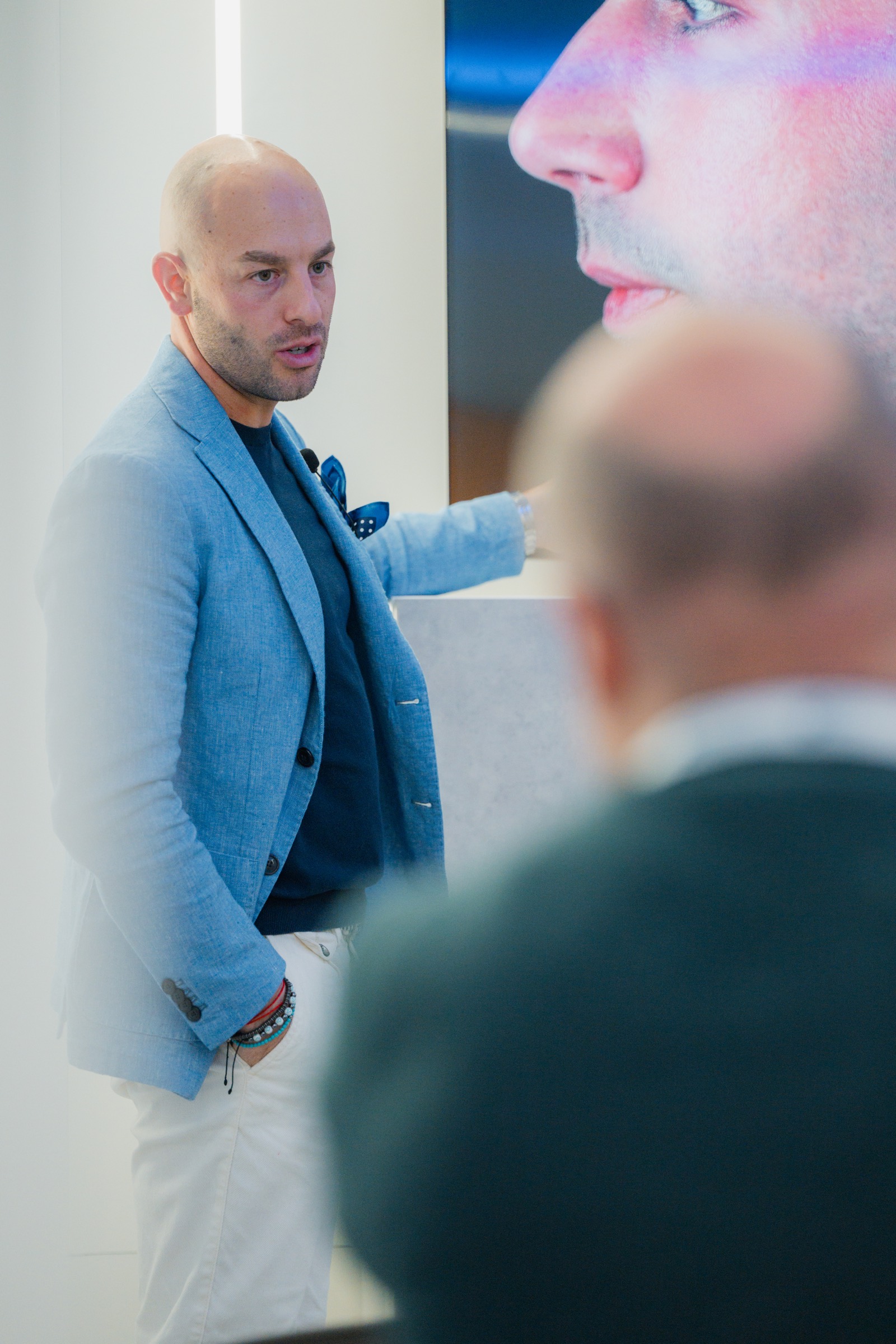 Andrea Baruffaldi durante una sessione formativa
